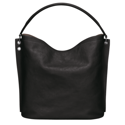Longchamp 3D Bőr Válltáskák Női Fekete | 26173ORHK