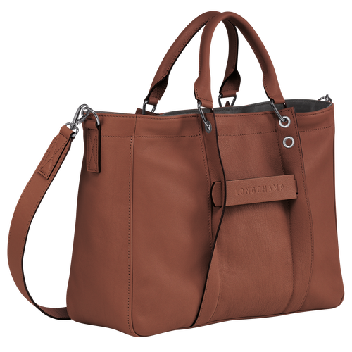 Longchamp 3D M Bőr Kézitáska Női Barna | 62851LCOQ