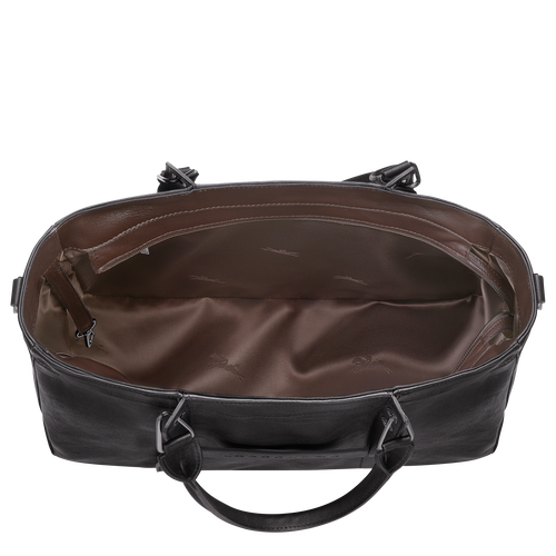 Longchamp 3D M Bőr Kézitáska Női Fekete | 12943CWBX
