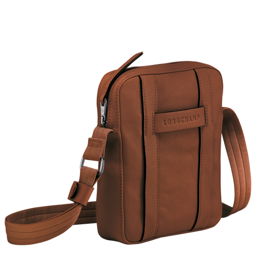 Longchamp 3D S Bőr Crossbody Táska Férfi Barna | 94632PBMZ