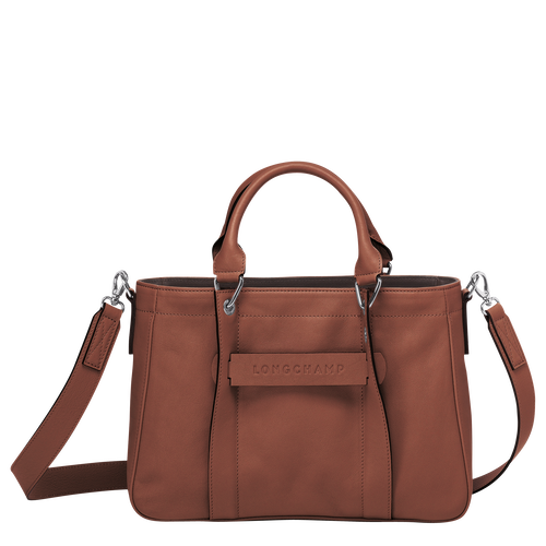 Longchamp 3D S Bőr Kézitáska Női Barna | 41805WPDS