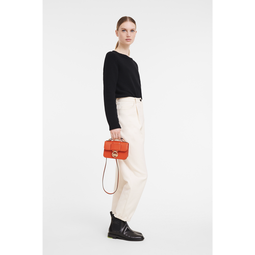 Longchamp Box-Trot XS Bőr Crossbody Táska Női Narancssárga | 50123CMJK