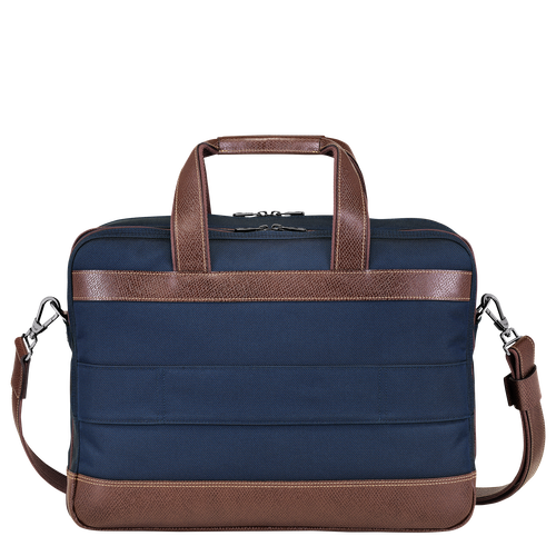Longchamp Boxford L Vászon Aktatáska Férfi Kék | 16584BDLY