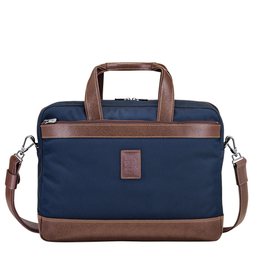 Longchamp Boxford L Vászon Aktatáska Férfi Kék | 16584BDLY