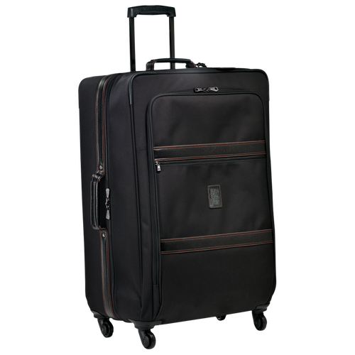 Longchamp Boxford L Vászon Bőröndök Férfi Fekete | 39605CPRT
