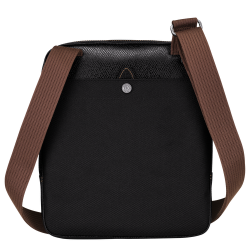 Longchamp Boxford L Vászon Crossbody Táska Férfi Fekete | 57428PINY