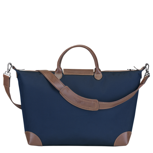 Longchamp Boxford L Vászon Utazótáskák Férfi Kék | 68975PAZV
