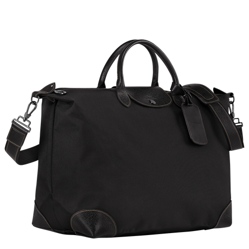 Longchamp Boxford L Vászon Utazótáskák Férfi Fekete | 90128RCHN