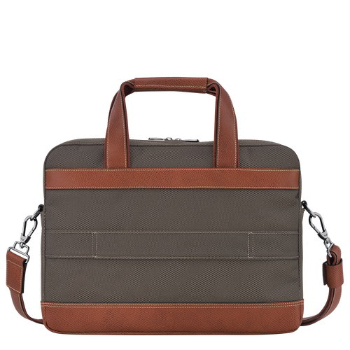 Longchamp Boxford S Vászon Aktatáska Férfi Barna | 23750JLPR
