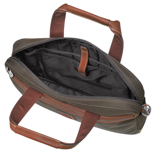 Longchamp Boxford S Vászon Aktatáska Férfi Barna | 23750JLPR