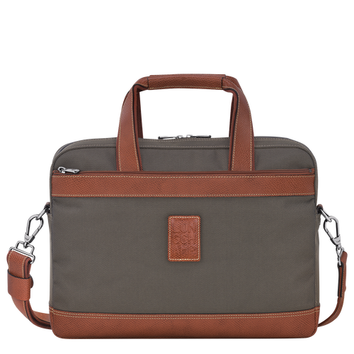 Longchamp Boxford S Vászon Aktatáska Férfi Barna | 23750JLPR