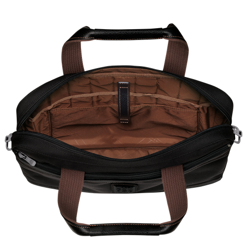 Longchamp Boxford S Vászon Aktatáska Férfi Fekete | 98427CEZT