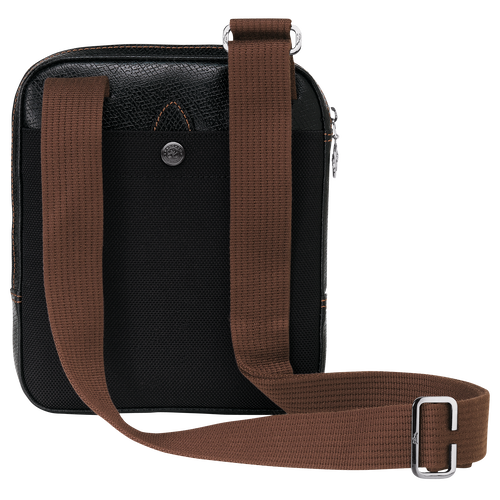 Longchamp Boxford S Vászon Crossbody Táska Férfi Fekete | 43975CBST