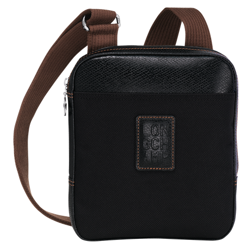 Longchamp Boxford S Vászon Crossbody Táska Férfi Fekete | 43975CBST