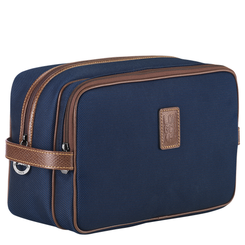 Longchamp Boxford Vászon Toaletttáskák Férfi Kék | 58496WSZH