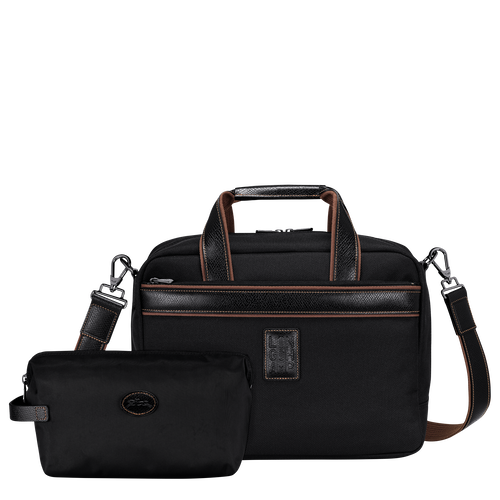 Longchamp Boxford Vászon Utazótáskák Férfi Fekete | 61294CLXH