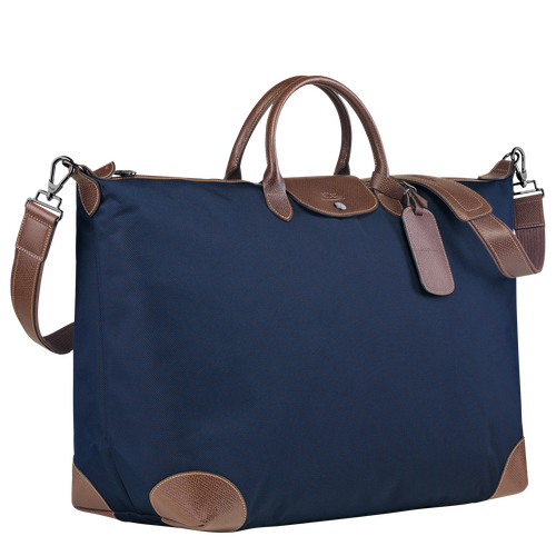 Longchamp Boxford XL Vászon Utazótáskák Férfi Kék | 20569TIYQ