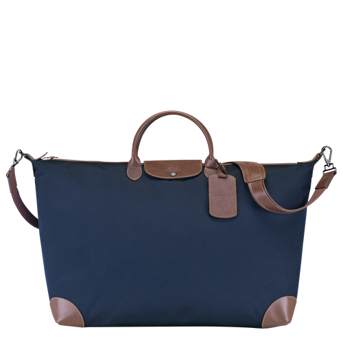 Longchamp Boxford XL Vászon Utazótáskák Női Kék | 24810VDQY