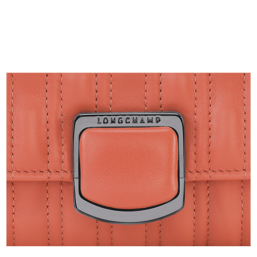 Longchamp Brioche Bőr Pénztárca Női Rózsaszín | 81472ELWK