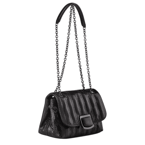 Longchamp Brioche S Bőr Crossbody Táska Női Fekete | 21356YORL