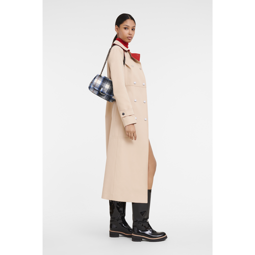 Longchamp Brioche S Vászon Crossbody Táska Női Kék | 48539VCMY