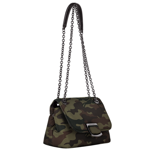 Longchamp Brioche S Vászon Crossbody Táska Női Zöld | 56317VSZE