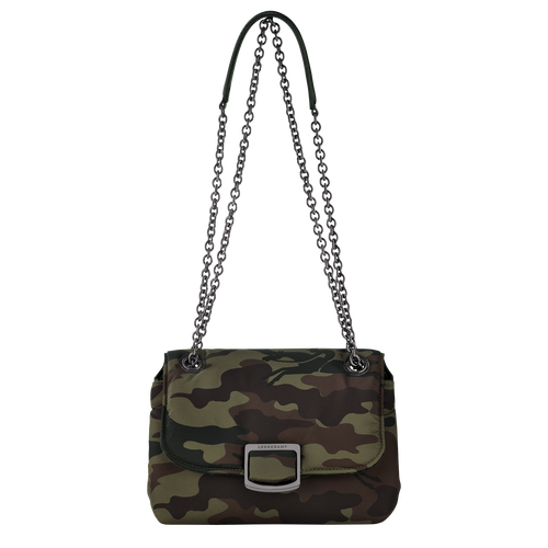 Longchamp Brioche S Vászon Crossbody Táska Női Zöld | 56317VSZE