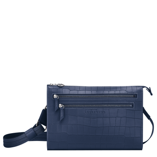 Longchamp Croco Block Bőr Crossbody Táska Női Kék | 47105URBI