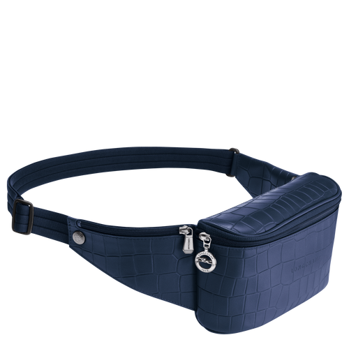 Longchamp Croco Block Bőr Övtáska Női Kék | 62301MEKO