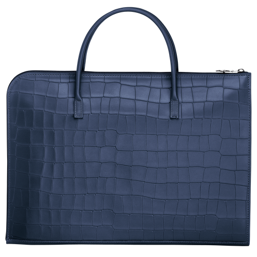 Longchamp Croco Block S Bőr Aktatáska Női Kék | 37504NFEM
