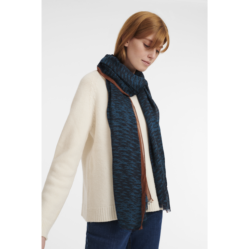 Longchamp Fall-Téli 2022 Kollekciók Other Stoles Férfi Kék | 38567SELQ
