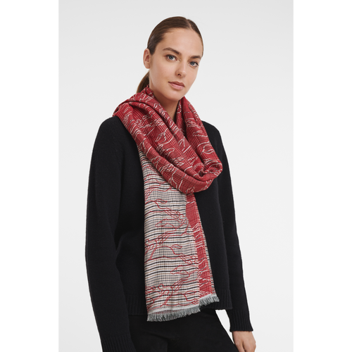 Longchamp Fall-Téli 2022 Kollekciók Pamut Stoles Férfi Piros | 37164DYKG