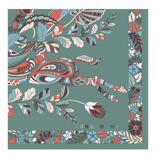 Longchamp Fall-Téli 2022 Kollekciók Silk Silk Scarves Női Zöld | 05718XEGJ