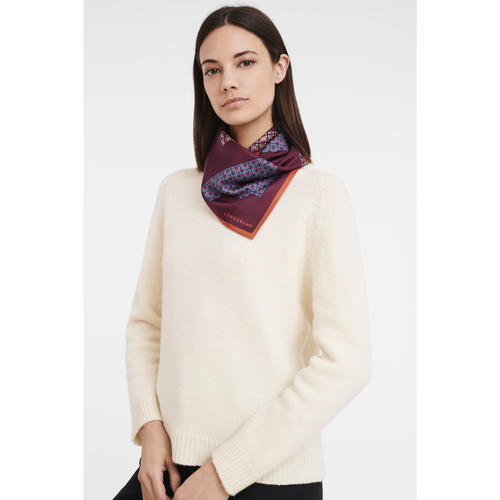 Longchamp Fall-Téli 2022 Kollekciók Silk Silk Scarves Női Piros | 35610KIYT