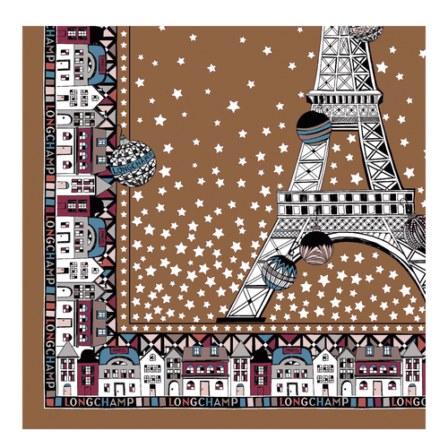 Longchamp Fall-Téli 2022 Kollekciók Silk Silk Scarves Női Bézs | 80534FYMK