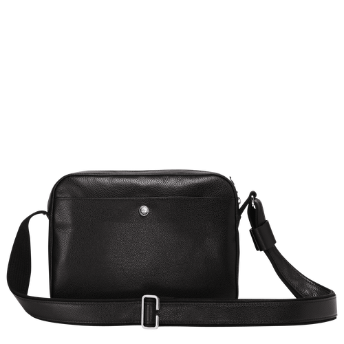 Longchamp Le Foulonné Bőr Crossbody Táska Férfi Fekete | 42896HOXT