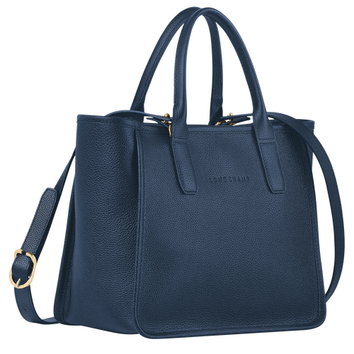 Longchamp Le Foulonné Bőr Kézitáska Női Kék | 28460VRQY