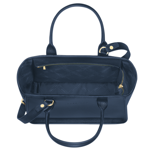 Longchamp Le Foulonné Bőr Kézitáska Női Kék | 28460VRQY