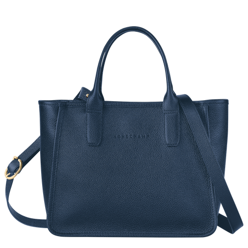 Longchamp Le Foulonné Bőr Kézitáska Női Kék | 28460VRQY