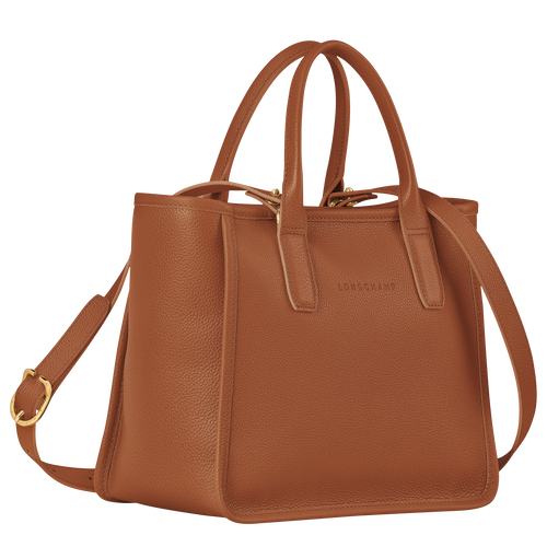 Longchamp Le Foulonné Bőr Kézitáska Női Barna | 31659PBIJ