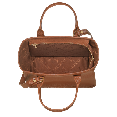 Longchamp Le Foulonné Bőr Kézitáska Női Barna | 31659PBIJ