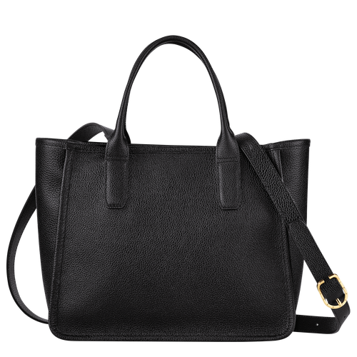 Longchamp Le Foulonné Bőr Kézitáska Női Fekete | 48176CHDA