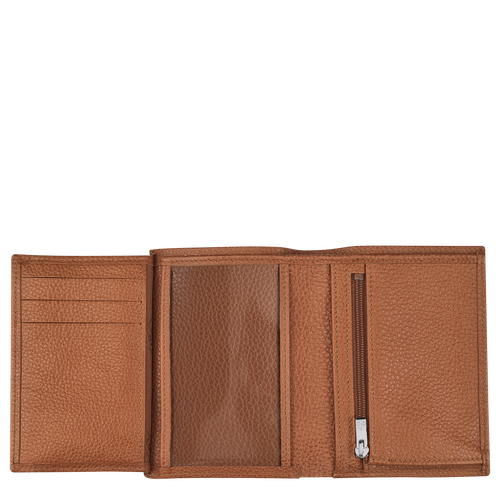 Longchamp Le Foulonné Bőr Pénztárca Férfi Barna | 84093GTEH