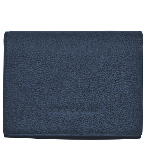 Longchamp Le Foulonné Bőr Pénztárca Női Kék | 45932RGVY