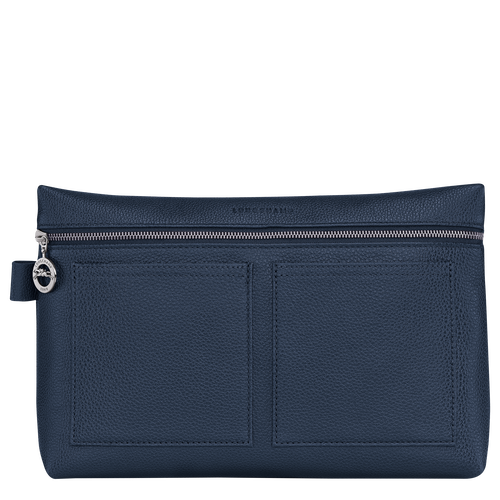 Longchamp Le Foulonné Bőr Toaletttáskák Férfi Kék | 15840PGCJ
