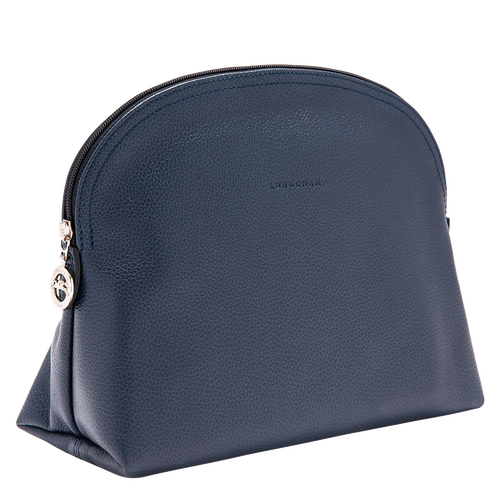 Longchamp Le Foulonné Bőr Toaletttáskák Női Kék | 52748YIWU