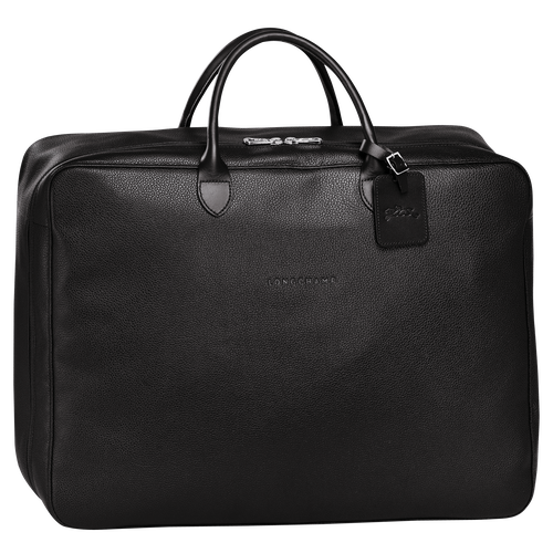 Longchamp Le Foulonné Bőr Utazótáskák Férfi Fekete | 34176FVIY