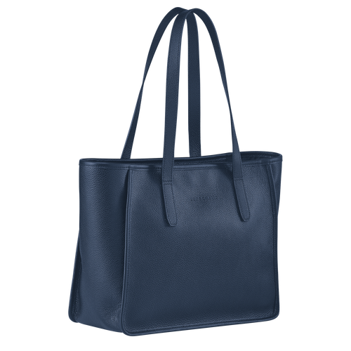 Longchamp Le Foulonné Bőr Válltáskák Női Kék | 49765ZJDG