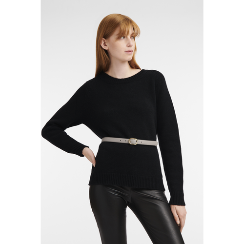 Longchamp Le Foulonné Bőr Öv Női Szürke | 96471TYJG