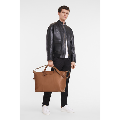 Longchamp Le Foulonné L Bőr Utazótáskák Férfi Barna | 24751INVC